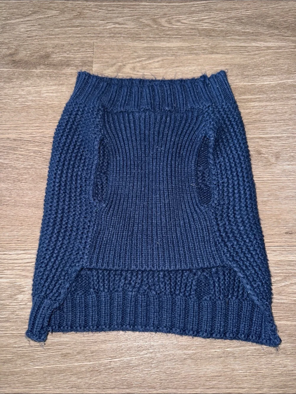 Dog Navy Knit Cable Sweater